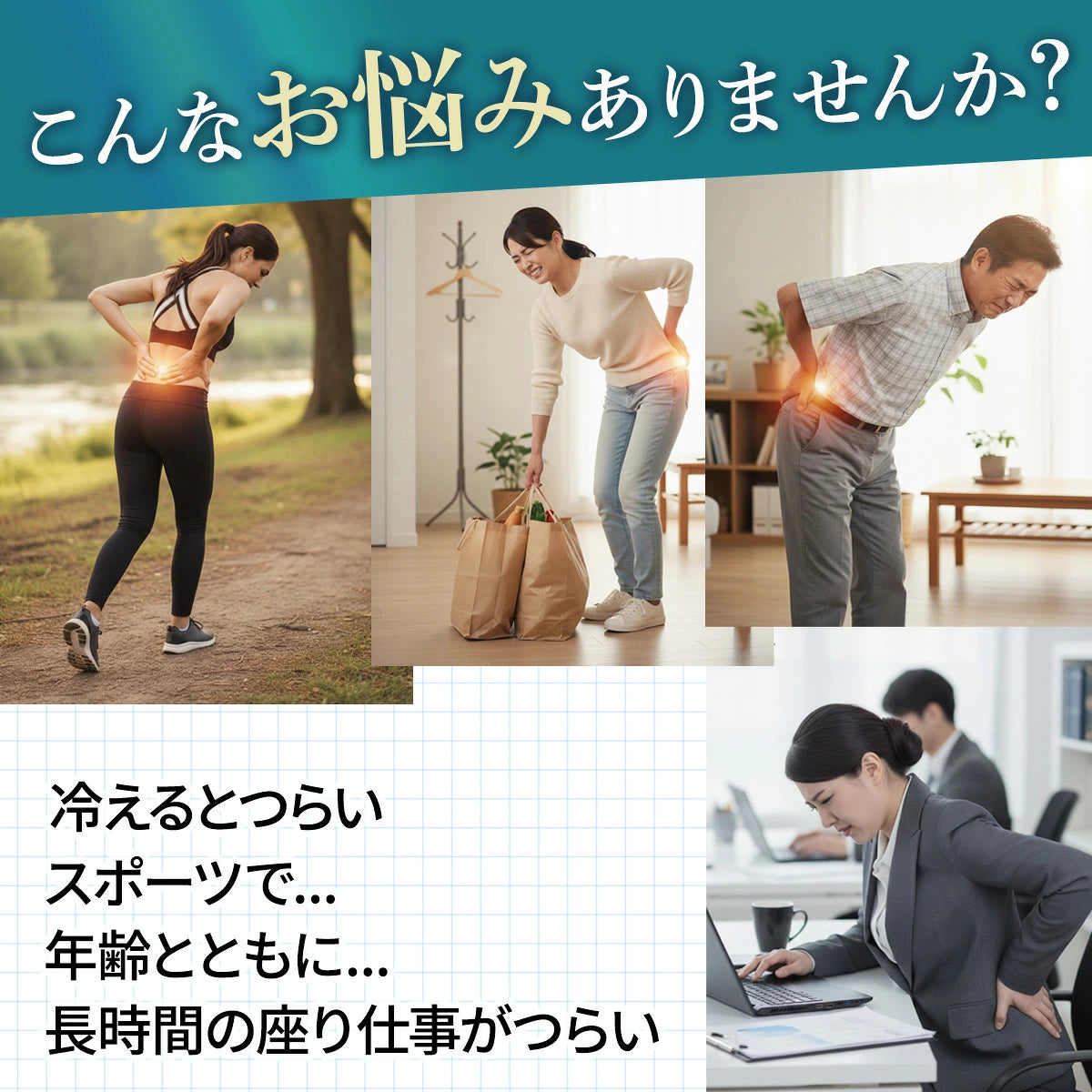 腰痛対策サポートベルト【強力固定・快適設計】